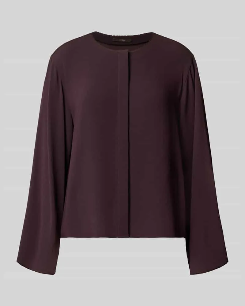 windsor. Relaxed Fit Bluse mit Bordüre Bordeaux