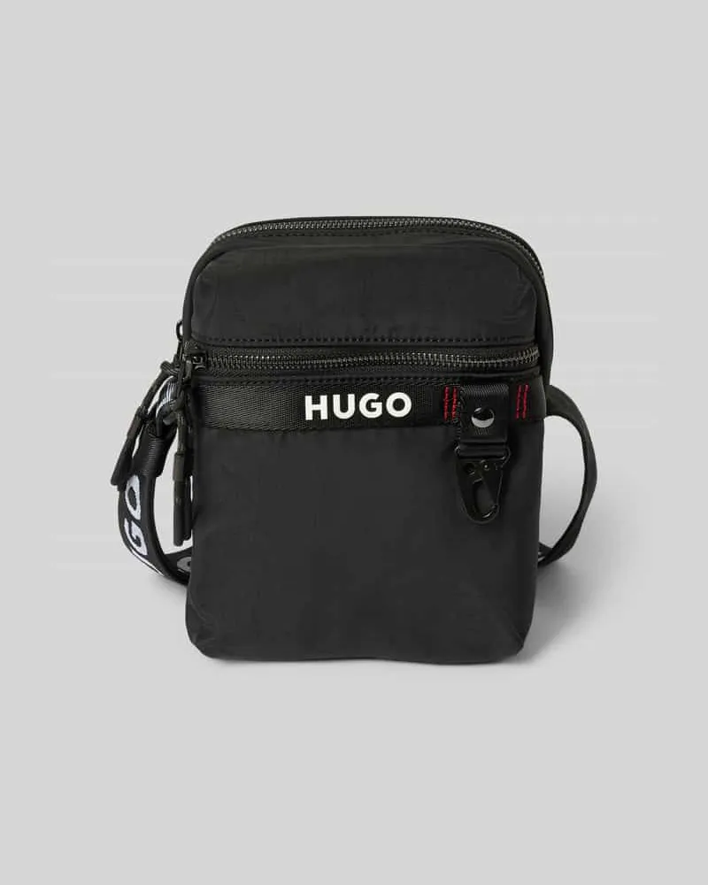 HUGO BOSS Umhängetasche mit Label-Detail Modell 'Dusky Black