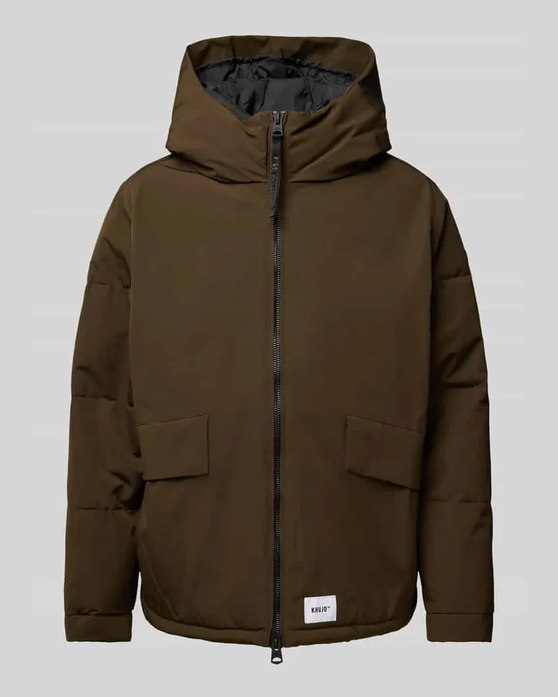 khujo Jacke mit Zweiwege-Reißverschluss Modell 'Gero Gruen