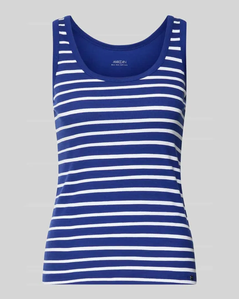 Marc Cain Tanktop in Ripp-Optik mit Rundhalsausschnitt Royal