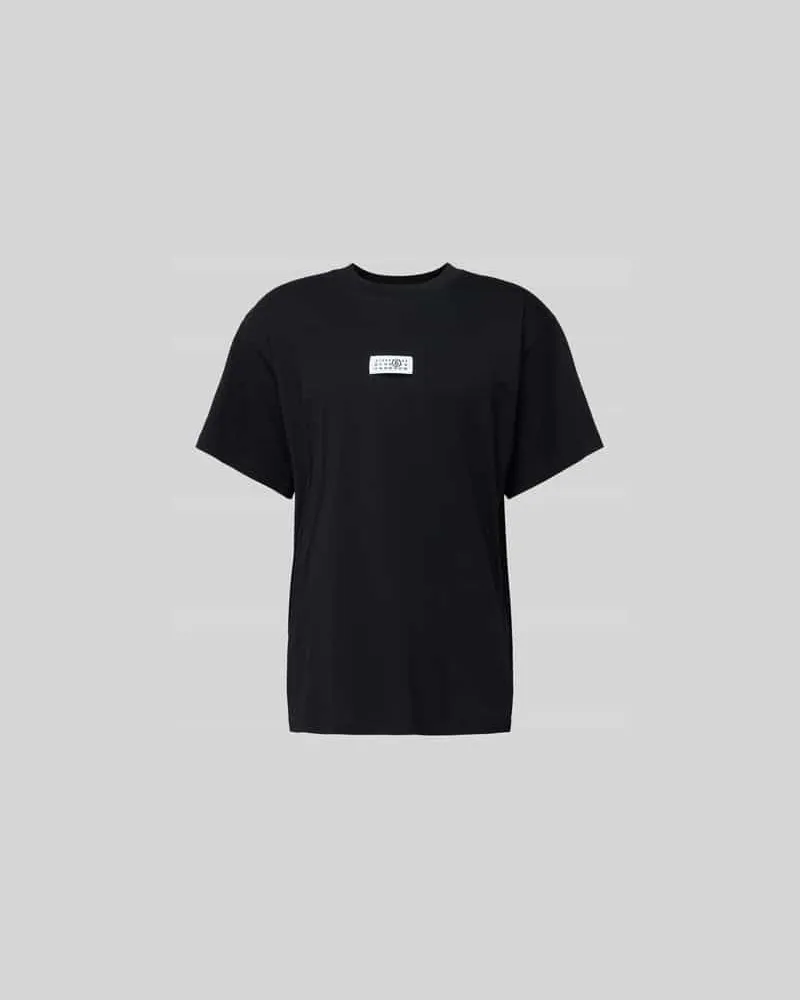 Maison Margiela Relaxed Fit T-Shirt mit Logo-Detail Black