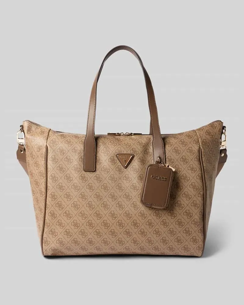 Guess Tote Bag in Stepp-Optik Modell 'Latona Hellbraun