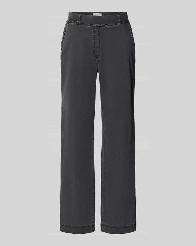 Brax Flared Jeans mit elastischem Bund Modell 'Pam Anthrazit
