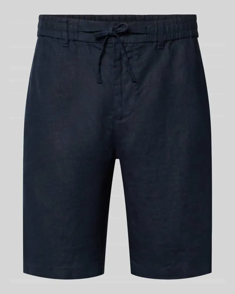 Gant Shorts aus Leinen mit Gesäßtaschen Marine