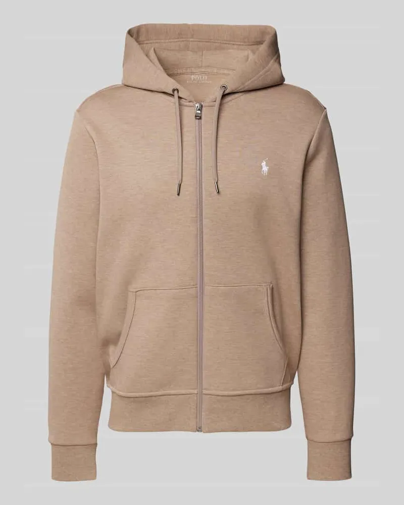 Ralph Lauren Regular Fit Sweatjacke mit Baumwolle Camel