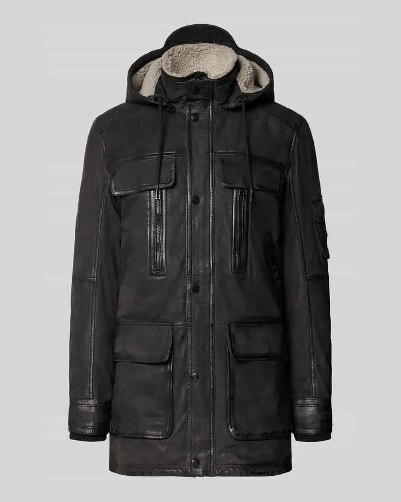Mauritius Regular Fit Jacke mit Stehkragen Modell 'MUNIMAK Black