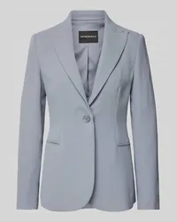 Emporio Armani Blazer mit Knopfverschluss und Paspeltaschen Hellblau