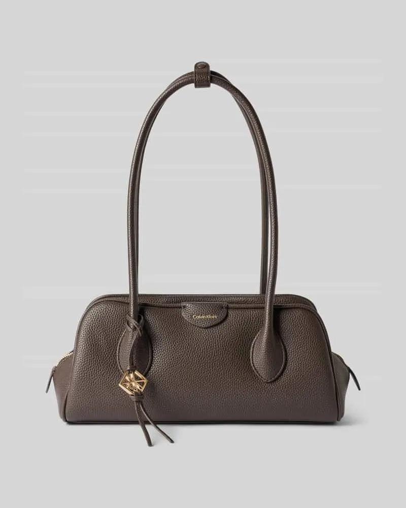 Calvin Klein Henkeltasche mit Label-Detail Dunkelbraun