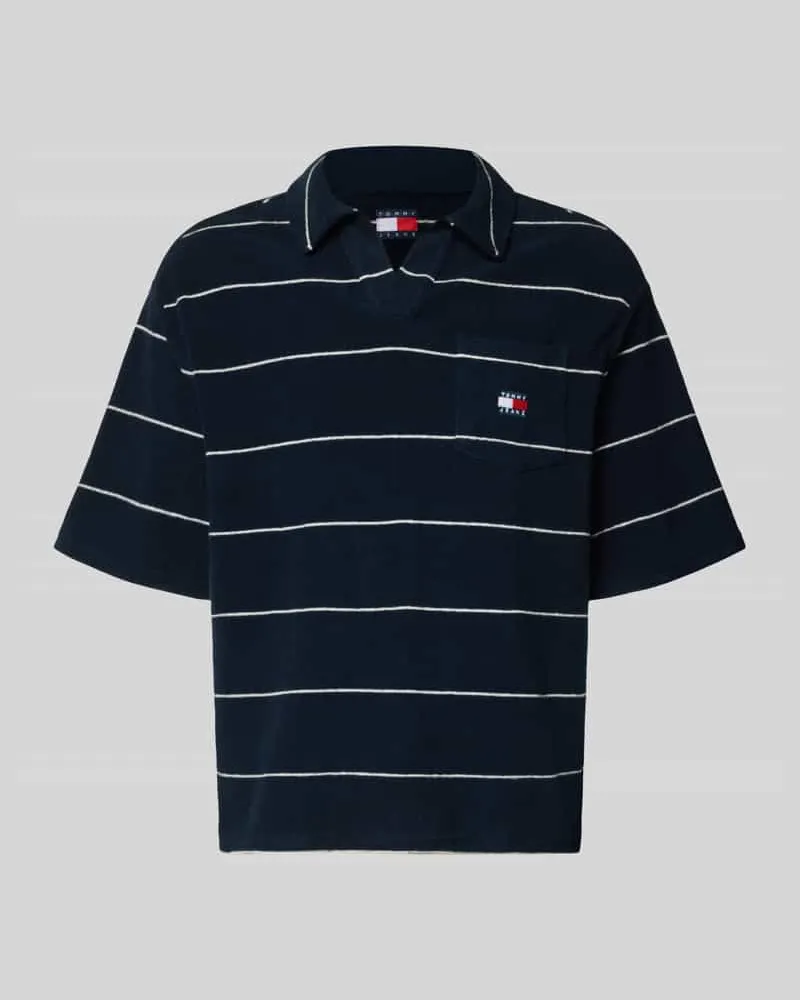 Tommy Hilfiger Regular Fit Poloshirt aus Baumwoll-Mix Marine
