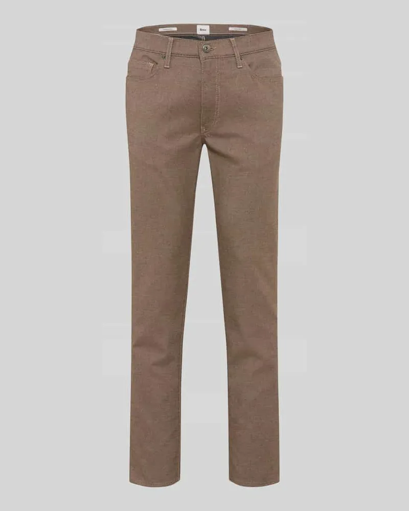 Brax Regular Fit Chino aus Baumwoll-Mix mit Viskose-Anteil Modell 'Wool Look Flex Camel