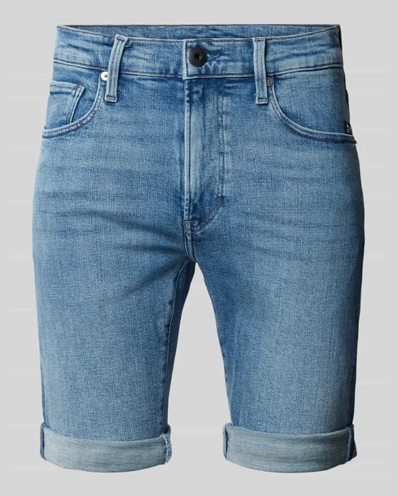 G-STAR RAW Slim Fit Jeansshorts im 5-Pocket-Design in hellblau Hellblau