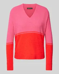 Marc Cain Strickpullover mit V-Ausschnitt Pink