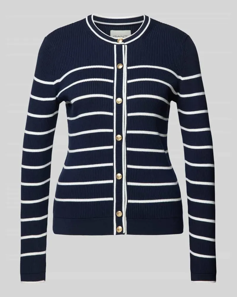 Gant Strickjacke mit Knopfleiste Marine