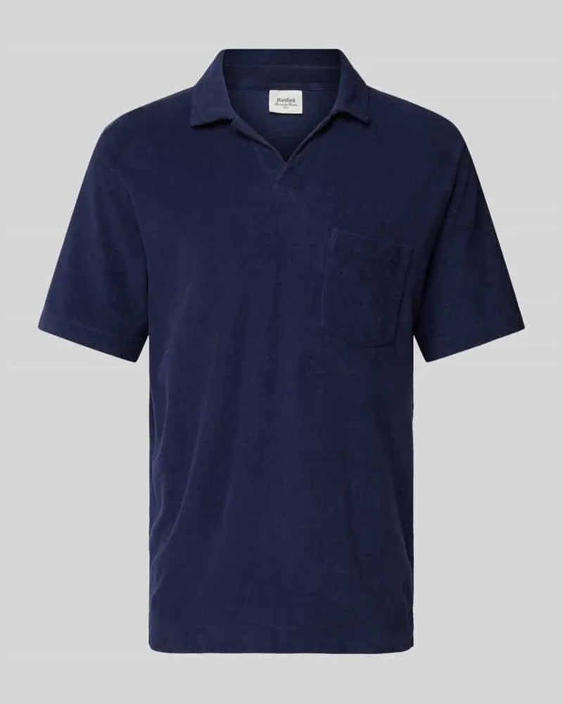 Hartford Regular Fit Poloshirt mit Brusttasche Marine