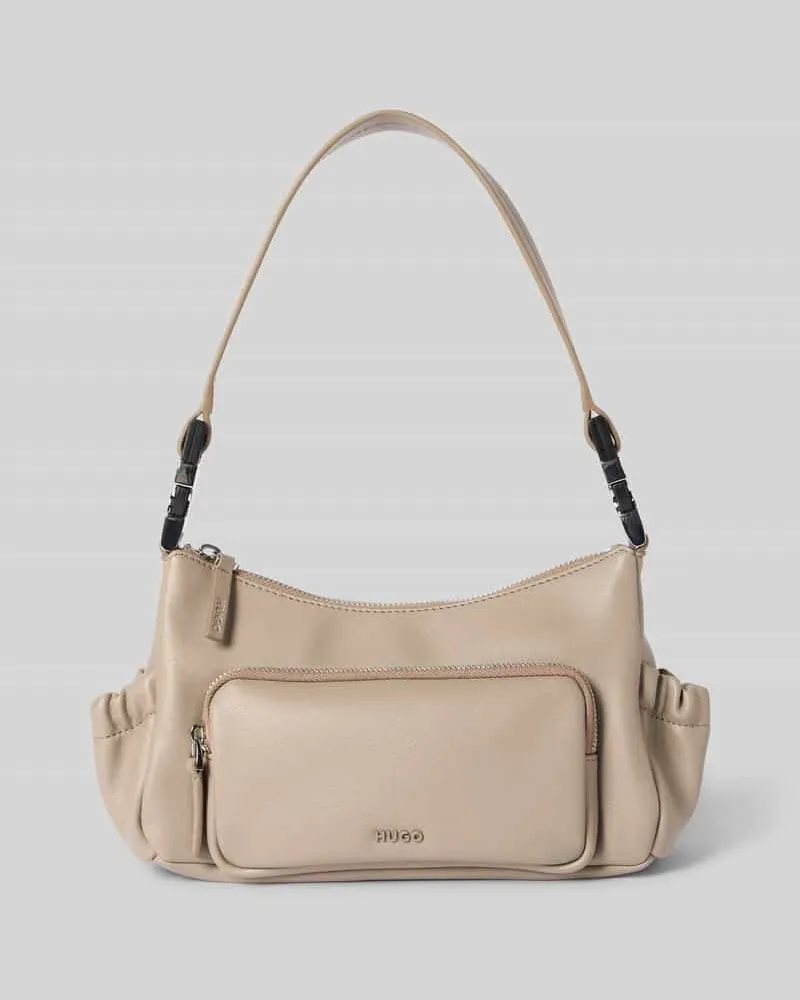 HUGO BOSS Henkeltasche mit abnehmbarem Schulterriemen Modell 'BEL 2.0 Beige