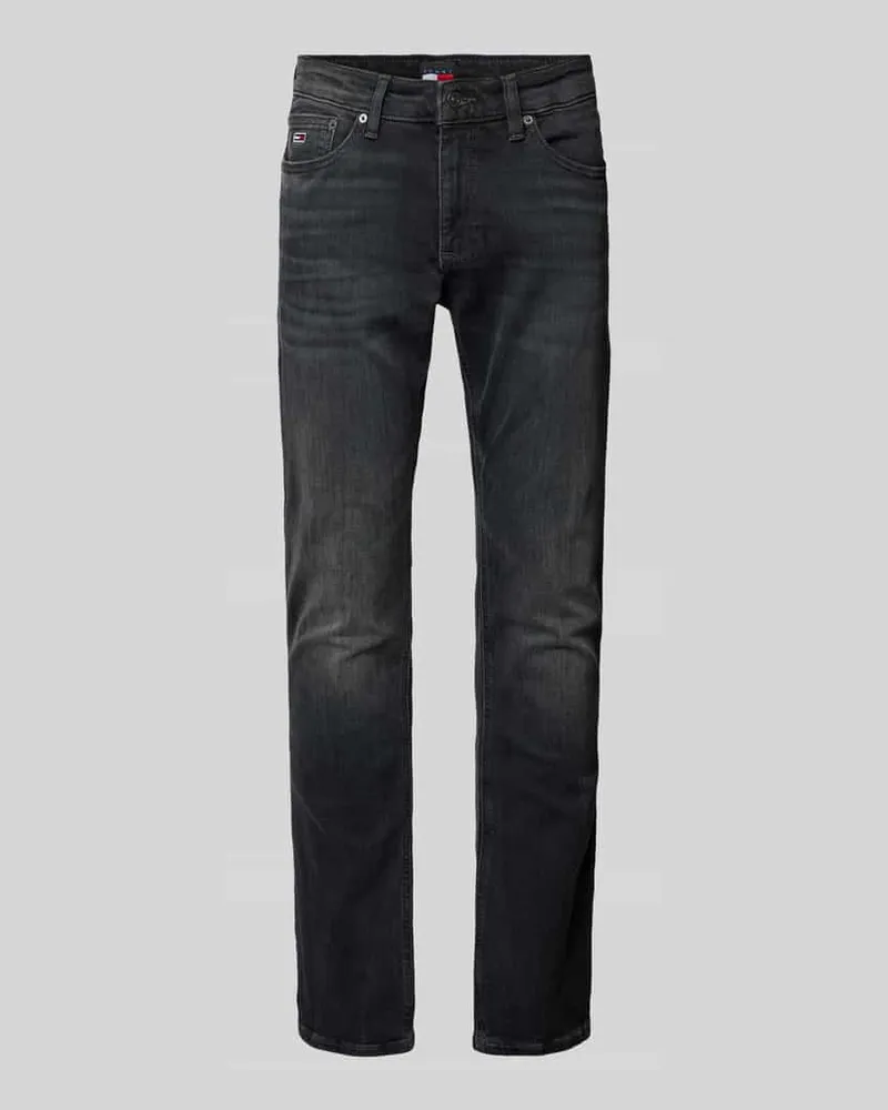 Tommy Hilfiger Slim Fit Jeans im 5-Pocket-Design Modell 'SCANTON Anthrazit