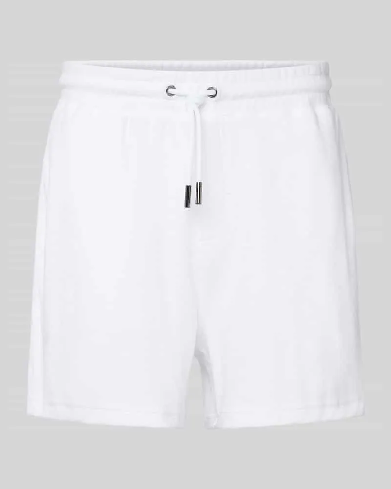 Calvin Klein Sweatshorts aus Baumwolle Weiss