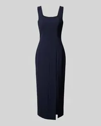 HUGO BOSS Midikleid mit Karree-Ausschnitt Modell 'Dineza Marine