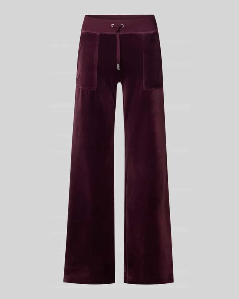 Juicy Couture Track Pants mit Eingrifftaschen Modell 'LAYLA Dunkelrot