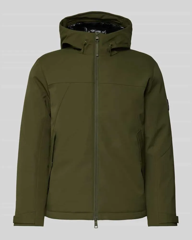 Tommy Hilfiger Regular Fit Funktionsjacke mit Kapuze Oliv
