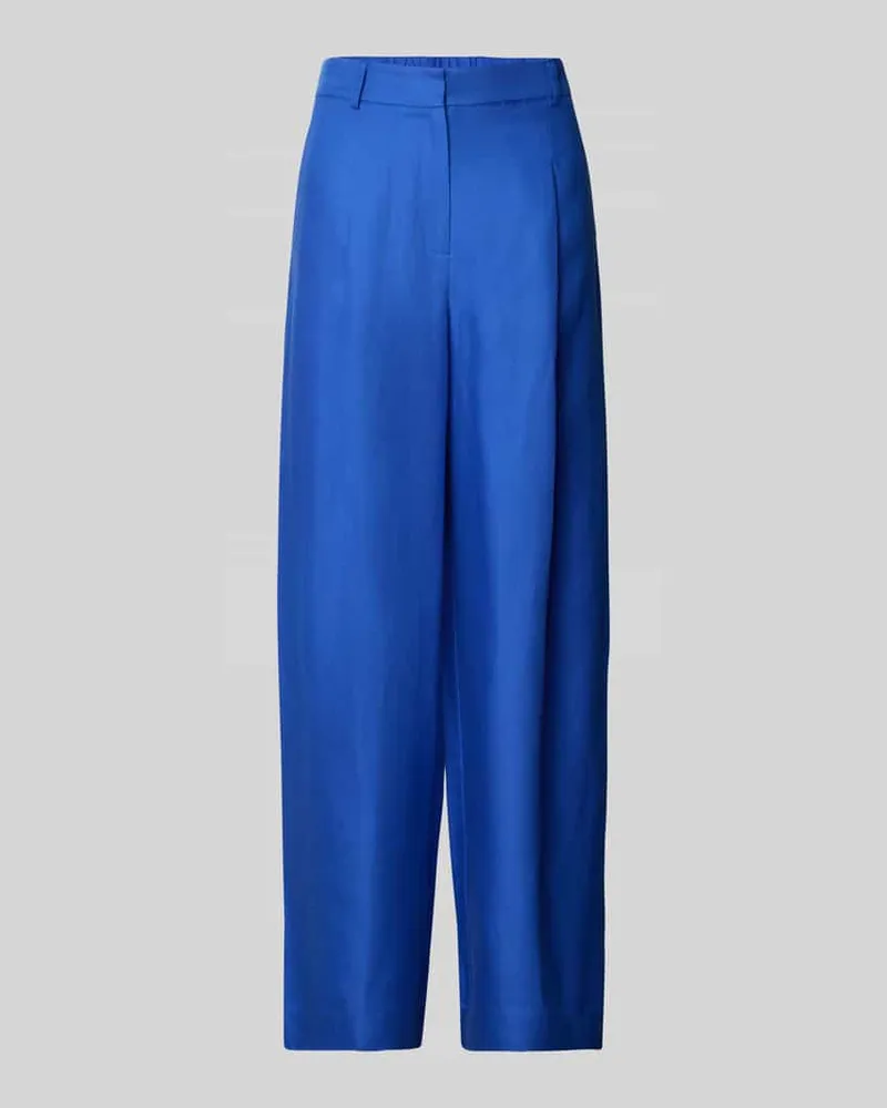 Selected Wide Leg Stoffhose aus Lyocell-Leinen-Mix Modell 'LYRA Royal