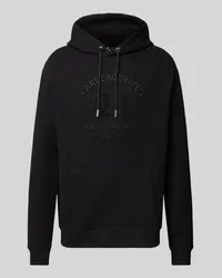 Karl Lagerfeld Hoodie mit Label-Stitching Black