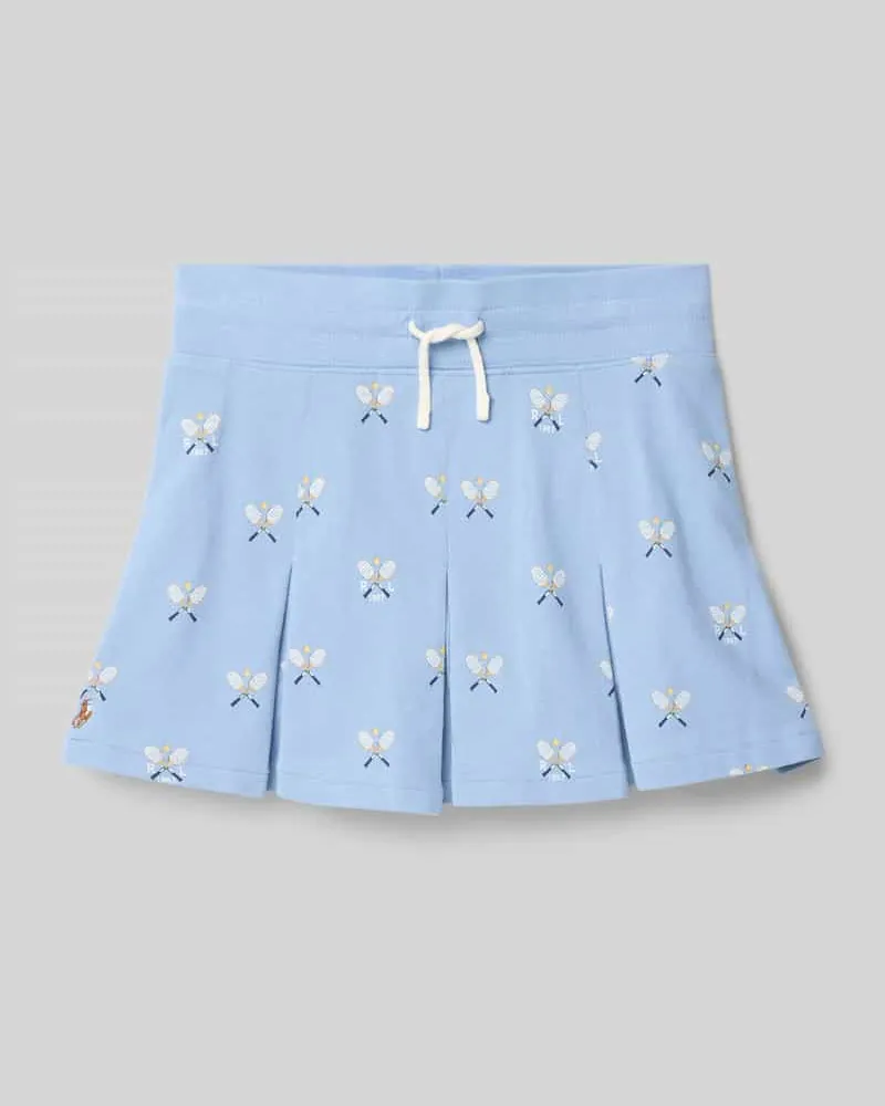 Ralph Lauren Rock mit Kellerfalten Bleu