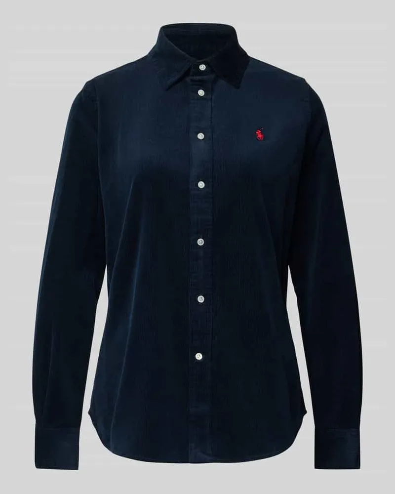 Ralph Lauren Hemdbluse mit Label-Stitching Marine