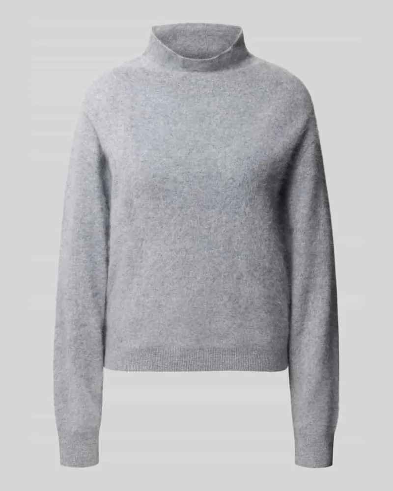 HUGO BOSS Loose Fit Pullover aus Woll-Kaschmir-Mix Modell 'Frosella Hellgrau