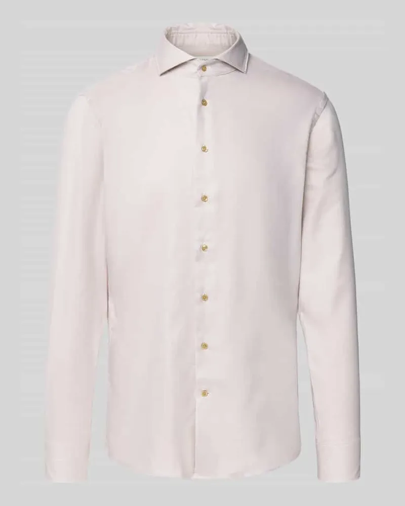 Profuomo Regular Fit Business-Hemd mit Haifischkragen Modell 'Cutaway Sand