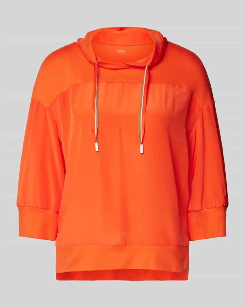 Marc Cain Regular Fit Langarmshirt aus reiner Viskose Modell 'SPORTS Rot