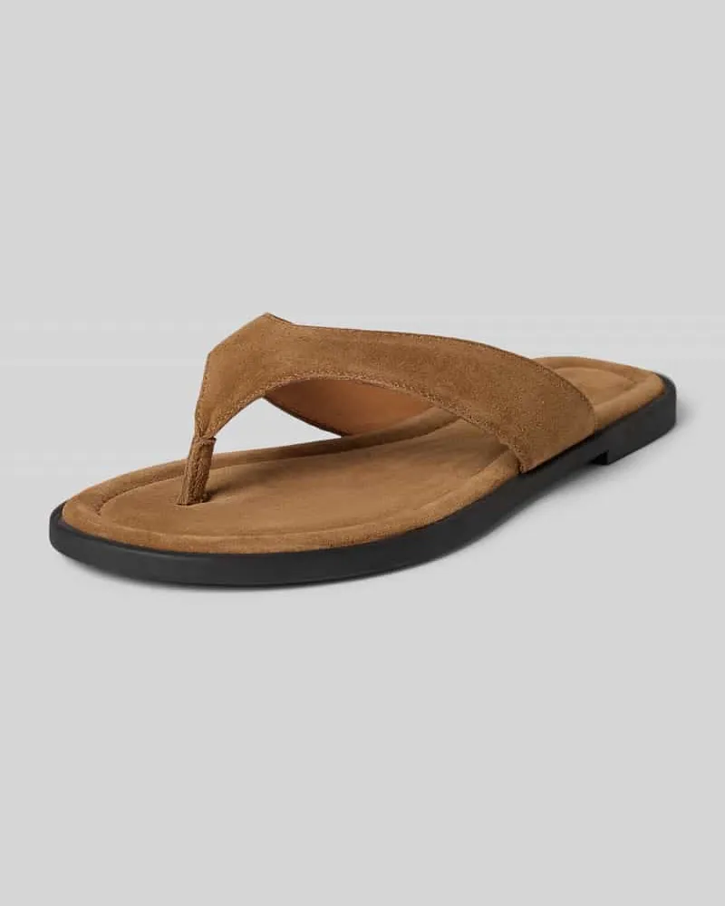 Vagabond Zehentrenner aus echtem Veloursleder Modell 'ZAIDA Beige