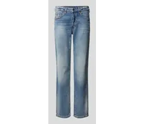 Straight Fit Jeans mit Knopfverschluss