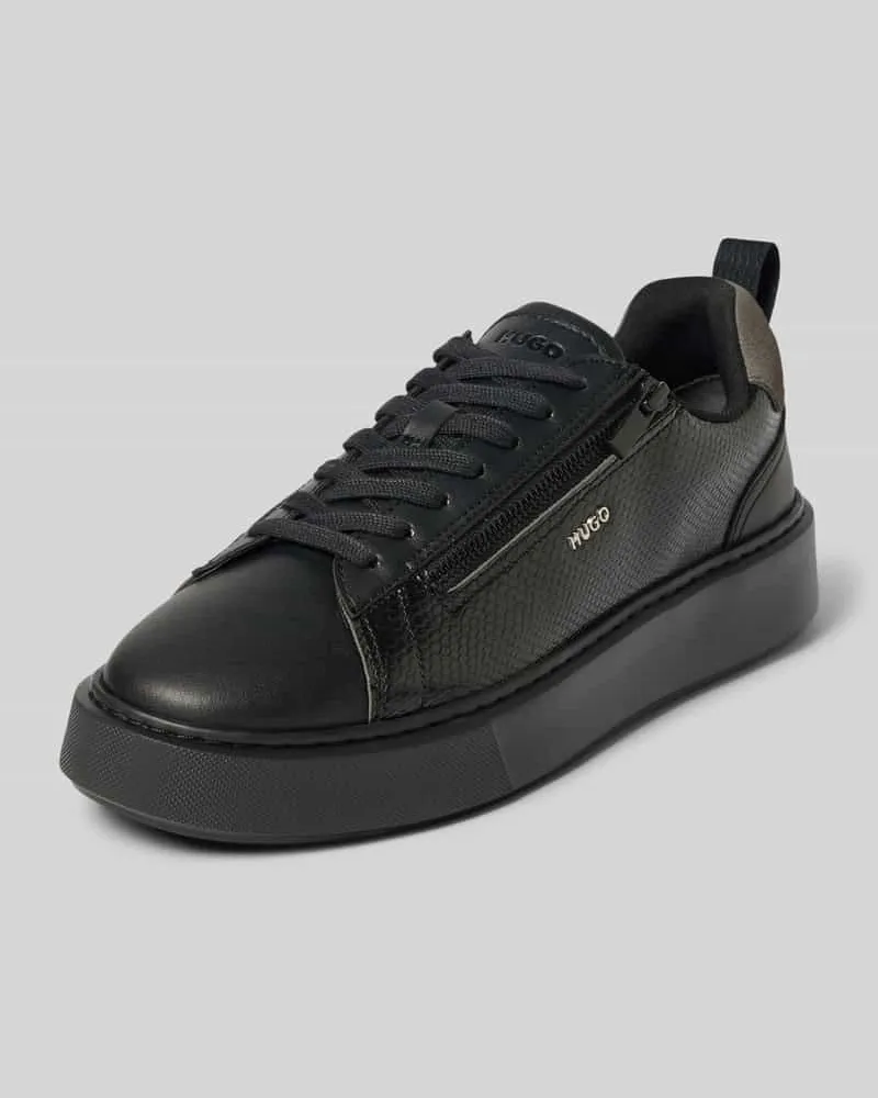 HUGO BOSS Sneaker mit seitlichem Reißverschluss Black