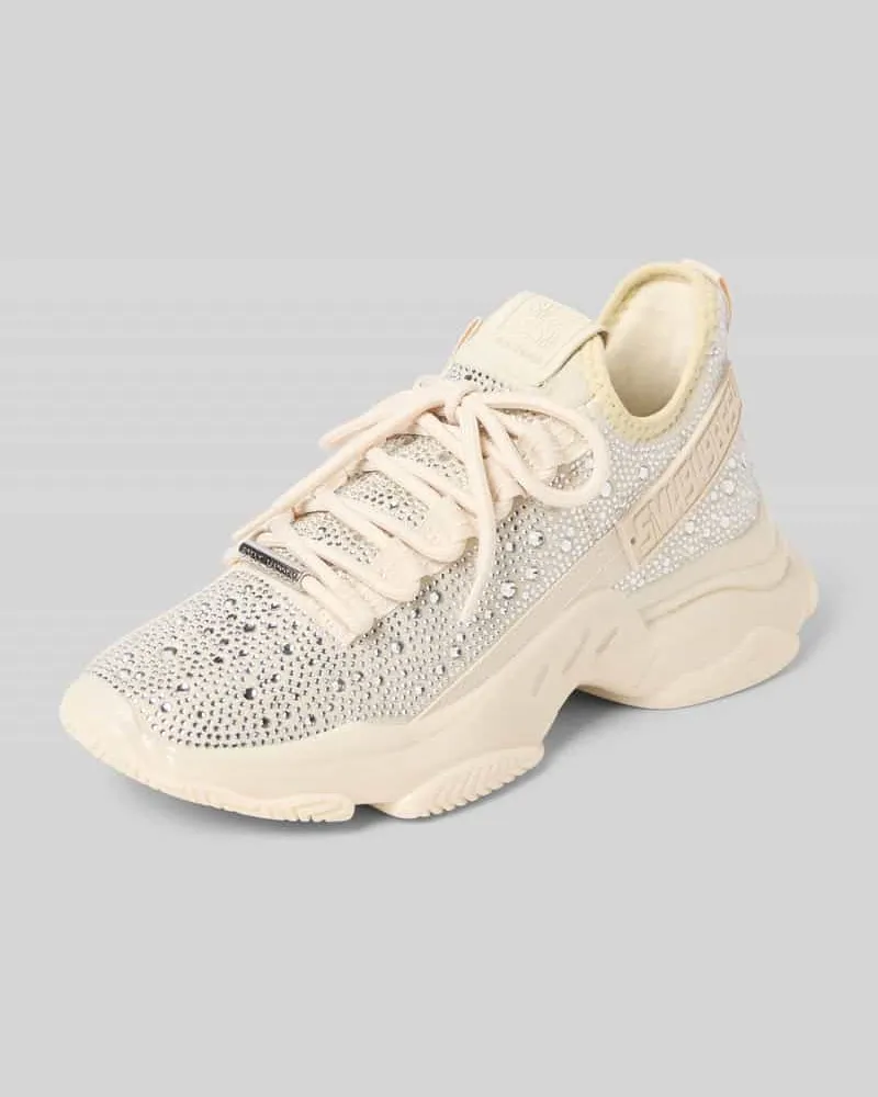Steve Madden Sneaker mit Strasssteinbesatz Modell 'Maxima Silber