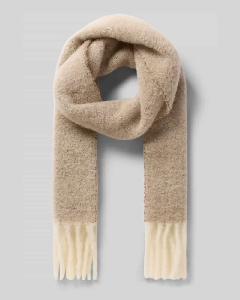 HUGO BOSS Schal aus Alpaka-Woll-Mix Modell 'Yulyette_30*200 Beige