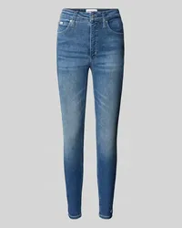 Calvin Klein Super Skinny Fit Jeans im 5-Pocket-Design Jeansblau