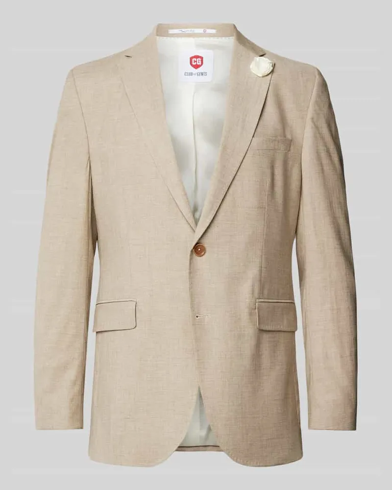 CG Sakko mit floraler Applikation Modell 'Paul Sand