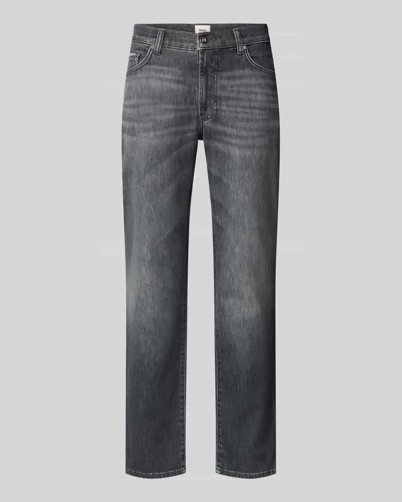 Brax Relaxed Fit Jeans aus Baumwoll-Mix Modell 'Clint Graphit