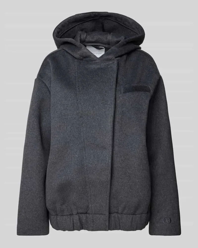 LeGer by Lena Gercke Wolljacke mit Brusttasche Modell 'Caja' - LeGer Studio Kollektion Hellgrau