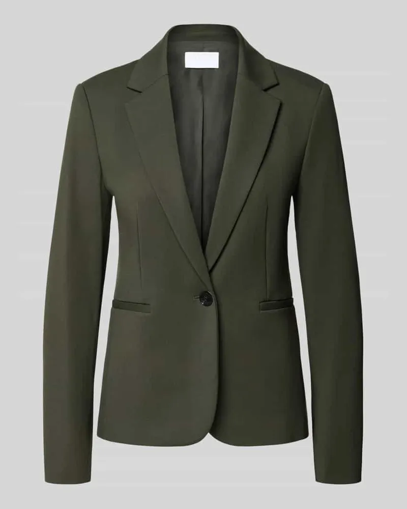 JAKE*S Regular Fit Kurzblazer aus Viskose-Mix Dunkelgruen