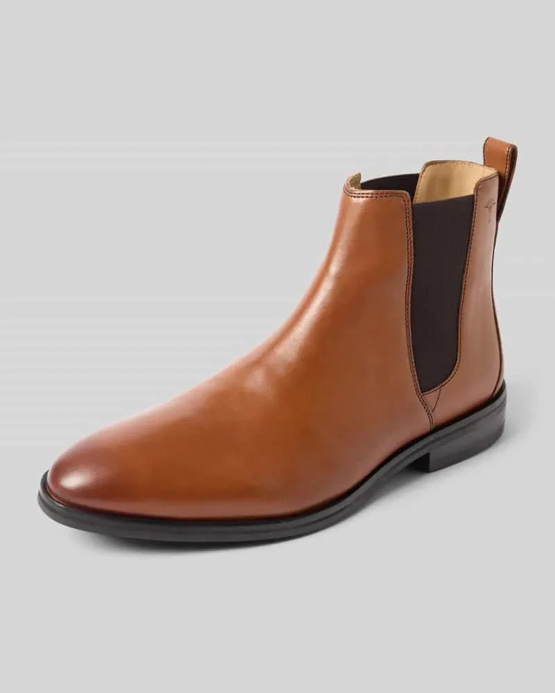 JOOP! Chelsea Boots aus Leder Modell 'pero 1.0 kleitos Cognac