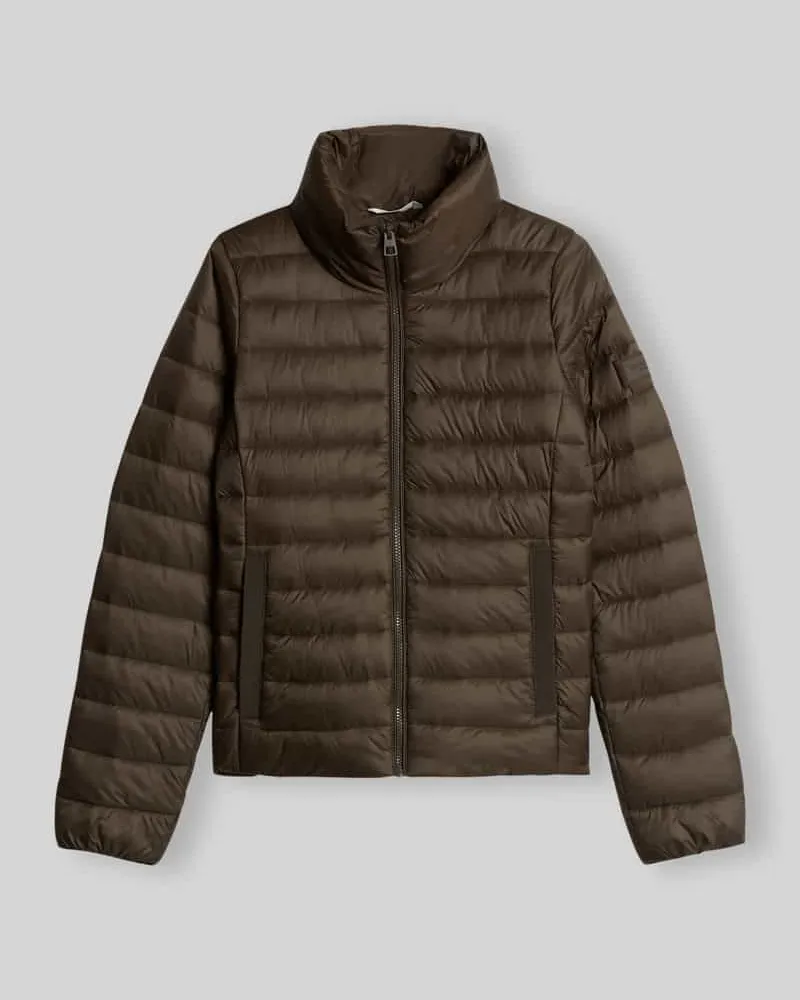 Marc O'Polo Regular Fit Steppjacke mit Stehkragen Dunkelbraun