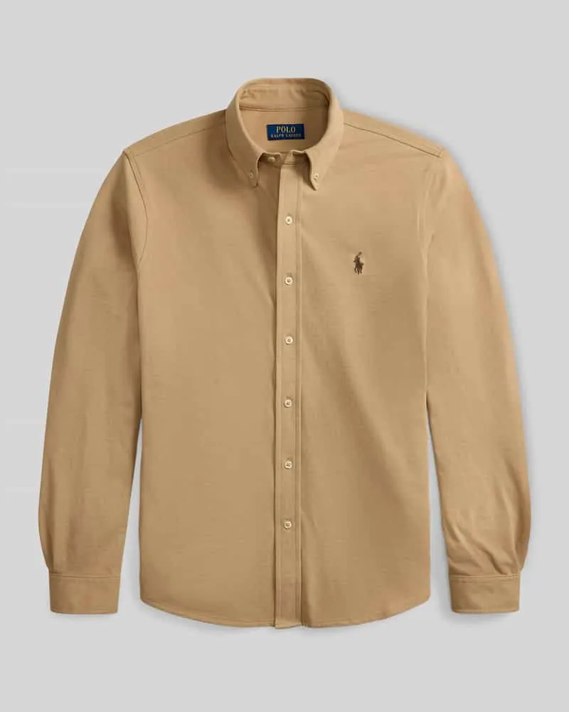 Ralph Lauren Regular Fit Freizeithemd aus reiner Baumwolle Beige
