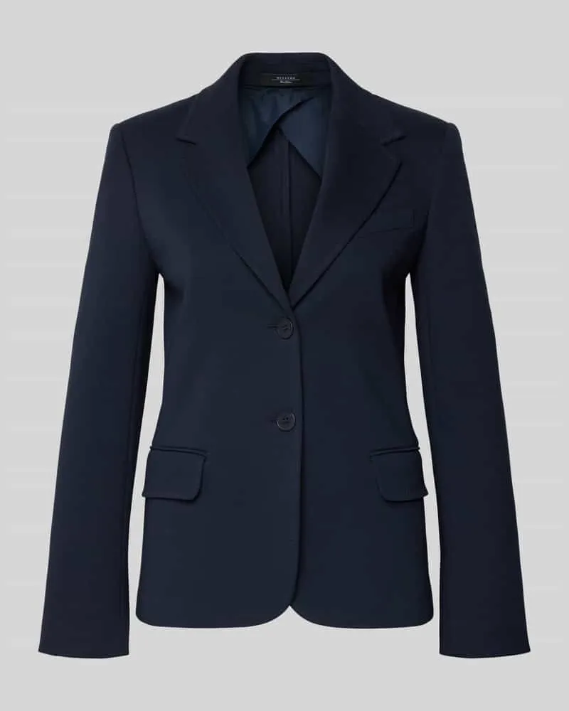 Max Mara Regular Fit Blazer aus Baumwoll-Mix Modell 'GINNASTA Marine