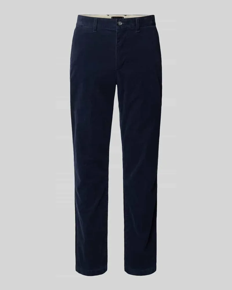 Tommy Hilfiger Straight Leg Cordhose aus Baumwoll-Mix Modell 'DENTON Dunkelblau