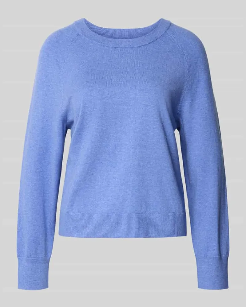 Marc O'Polo Regular Fit Strickpullover aus Baumwoll-Mix Bleu