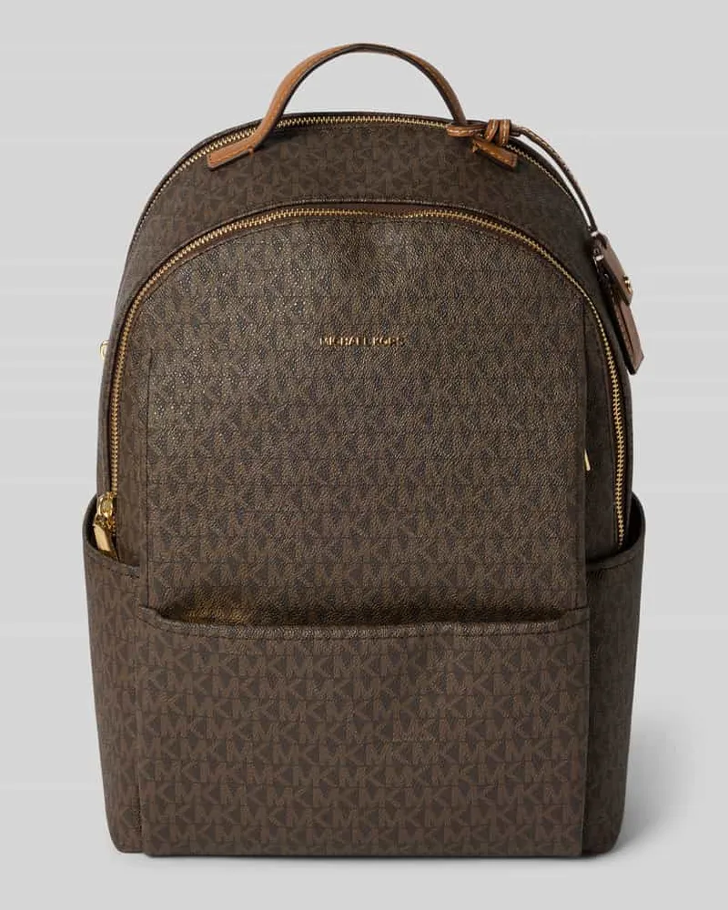 Michael Kors Rucksack mit Logo-Muster Modell 'SABLE Mittelbraun