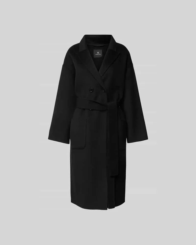 Anine Bing Trenchcoat aus Lanawoll-Mix Black