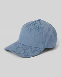 Armani Exchange Basecap mit Logo-Muster Rauchblau